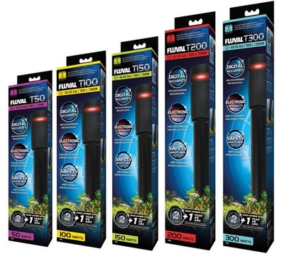 FLUVAL T SERIE AQUARIUM HEIZUNG ELEKTRONISCHES TAUCHBECKEN 50-300 LITER