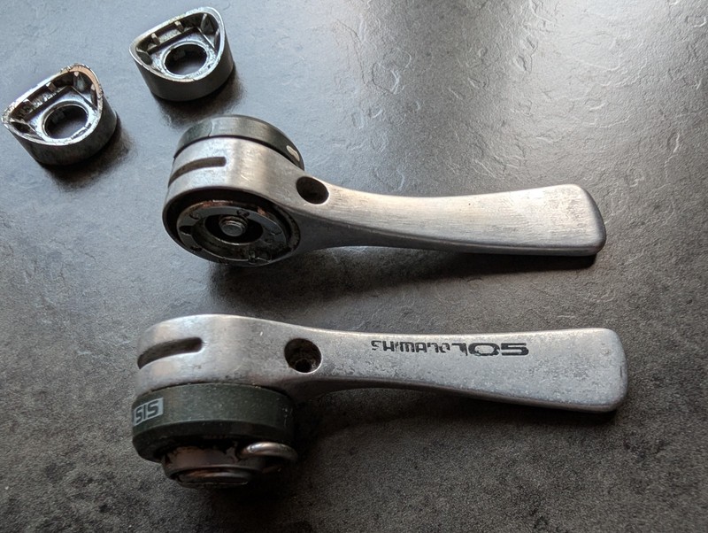 Vintage Bike Shimano 105 Light Action SL-1050 7Speed Gear Shifter Lever Braze On