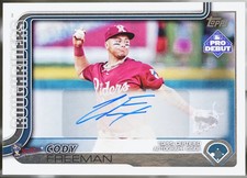 2025 Topps Pro Debut - Base Autographs #PD-97 Cody Freeman Baseball NM