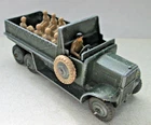 Dinky Toys No. 151b - Army 6 Wheel Covered Wagon Truck - Vintage