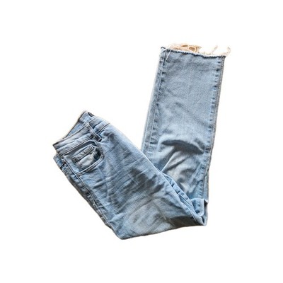 Amisu New Yorker Jeans Damen Gr. 38 Hellblau High Waist Straight Leg Top Zustand