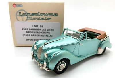 LANSDOWNE 1949 LAGONDA 2.6 LITRE DROPHEAD COUPE PALE GREEN METALLIC LDM58 1/43