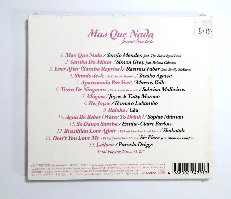 Various – Jazzin' Saudade Mas Que Nada VICP-64174 JAPAN CD SEALED - Image 2 of 2