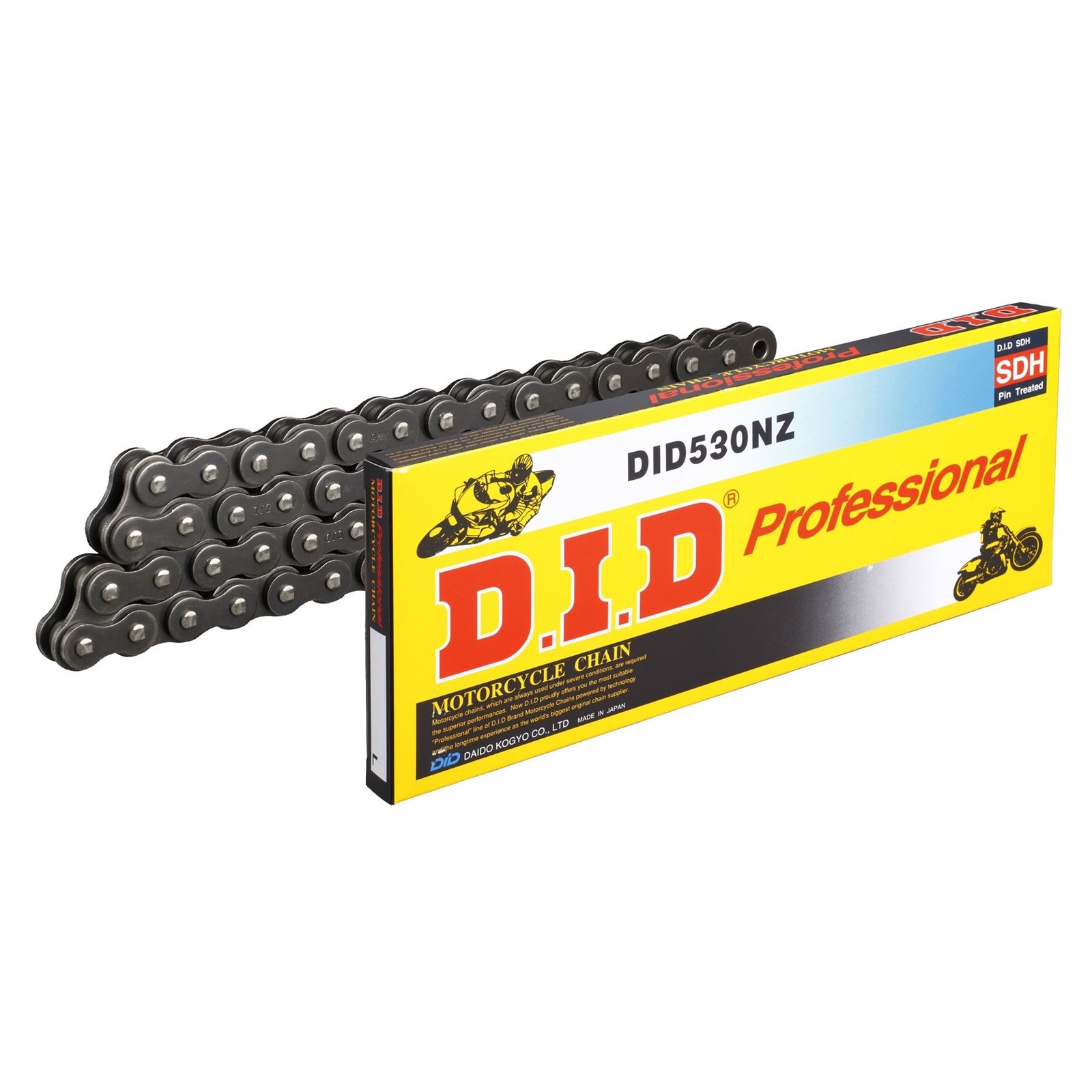 D.I.D. NZ Non O-Ring Chain Black 530-104 Kawasaki KZ550 H1,H2 (GPz) 1982 - 1983
