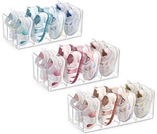 HBlife Clear Acrylic Kids Shoe Rack for Closet Organizers and Storage, Small ...