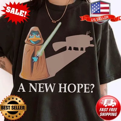 Funny Perry the Platypus A New Hope T-shirt, Disney Phineas & Ferb Star Wars Tee