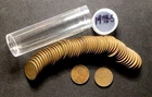 1948 S Lincoln Wheat Cent Full Roll (50)! Nicely Circulated! ENN Coins