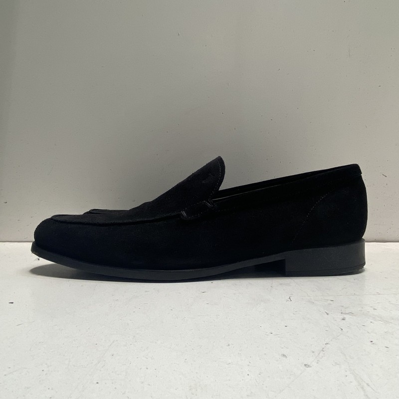 Tod's Gommino Black Suede Pebbled Sole Men's Loafers Size 8.5