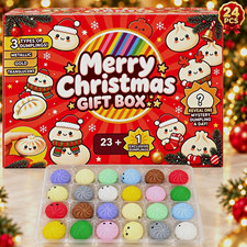 Limited 2026 Christmas Dumpling Advent Calendar 24PCS Mystery Squishy Gift Box