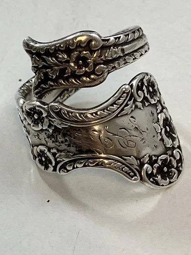 Gorham Cambridge Sterling Silver Spoon Ring Size 9-10 Mermod Jaccard King Co 12g