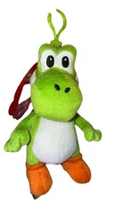 Super Mario Yoshi Plush Backpack Clip Coin Holder 6" Nintendo Keychain NWT Rare