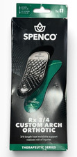 Spenco RX 3/4 Custom Arch Orthotic, Mens-10-11.5 Womens-11-12.5