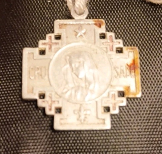 Catholic Aluminum Crusade Pendant