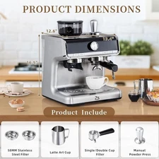 GarveeHome Espresso Machine With Grinder