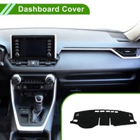 Dashboard-Abdeckung FüR Toyota RAV4 2019-2025 Ohne Hud Polyester Schwarz 1 StüCk