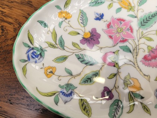 Minton Haddon Hall Green Trim - Oval Tray Serving Plate - Picture 2 of 4