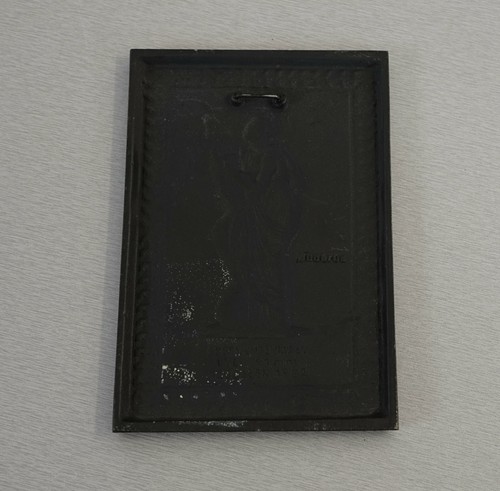 Buderus Eisen Relief Jahresplakette 1983 Kunstguss Die Muse Terpsichore Vintage - Picture 3 of 4