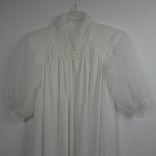 VTG Victoria's Secret Satin Nightgown + Robe Women's Size L Bridal Old Hollywood - Picture 14 of 20