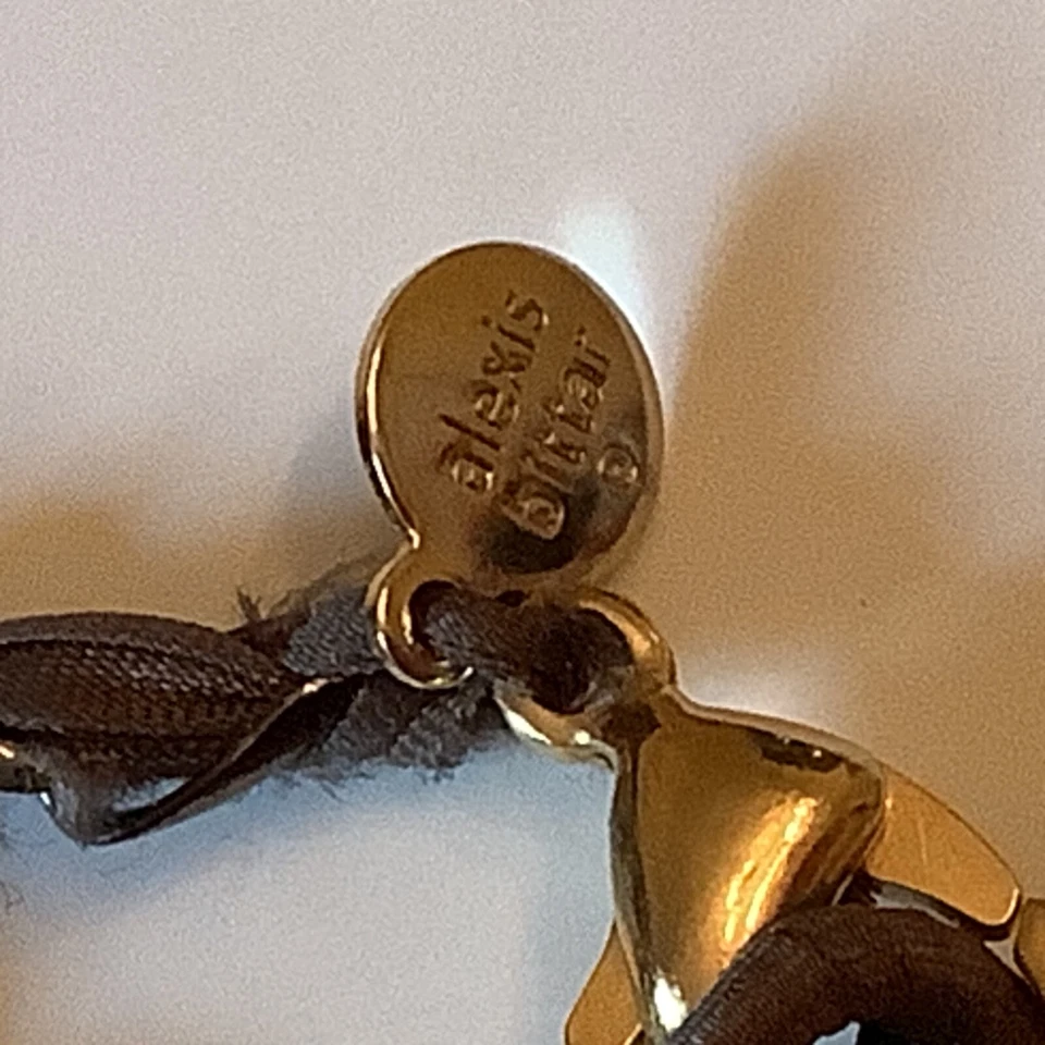 Collar babero Alexis Bittar único de ónix 16" con extensión de 2,5" Foto 4 de 4