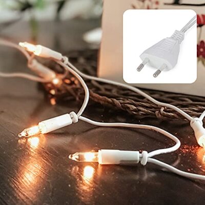 Hellum Catena Luminosa Colorata Per Interni | 35 Luci LED | Lunghezza 5,1 Metri | Cavo Verde | Con Lampadine Di Ricambio | Spina EU | Decorazione Natalizia - 2