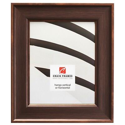 Craig Frames Resilience, 2 Inch Wide Distressed Brushed Bronze Picture Frame