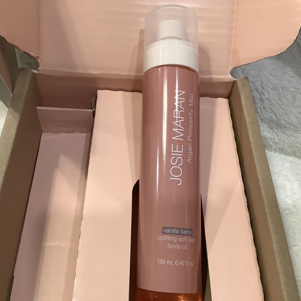 JOSIE MARAN ARGAN PROSPERITY BODY OIL MIST - VANILLA BERRY (Full