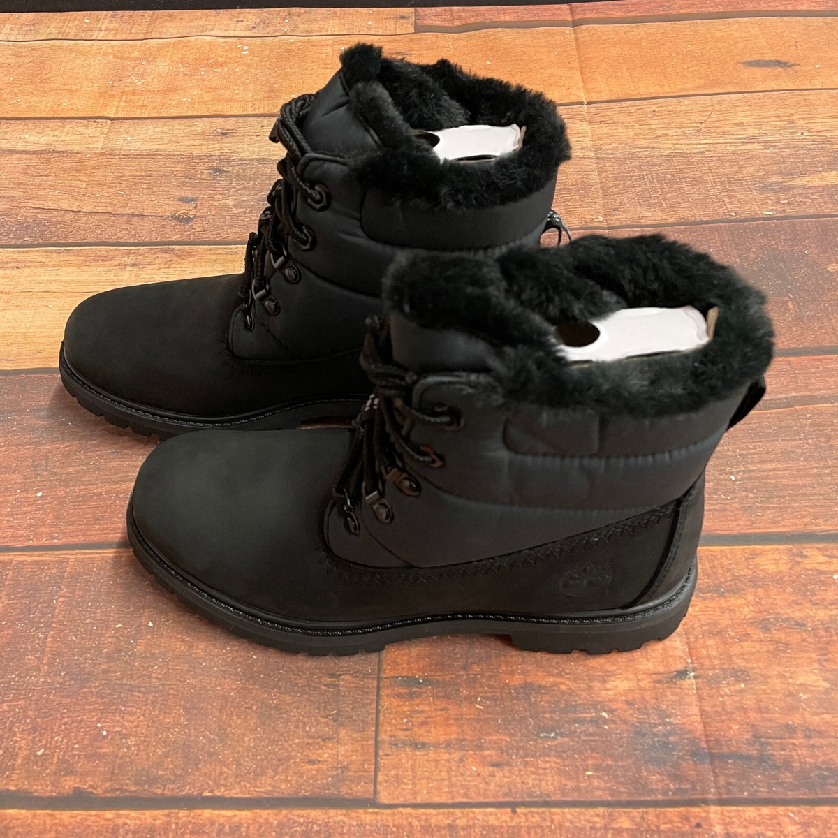 Timberland Women's Premium Puffer In Warm Lined Black Nubuck Waterproof  Boots