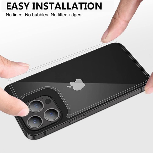Protector de pantalla de vidrio templado lente frontal + posterior + cámara para iPhone 14 13 Pro Max Plus - Imagen 12 de 18