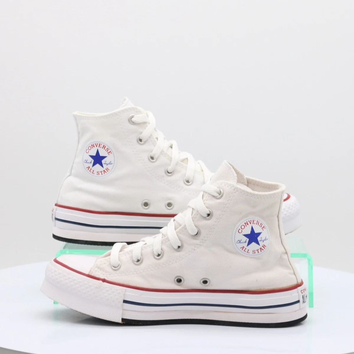White high sale top converse junior