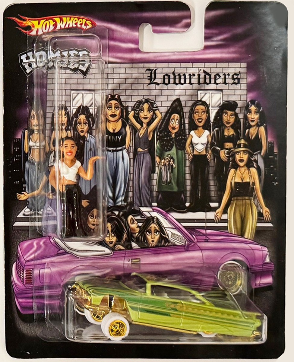 59 Impala Custom Hot Wheels Car w/Real Riders Lowriders Homies