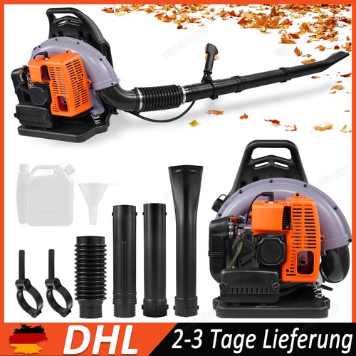 Soffiatore foglie posteriore benzina 63cc 2 tempi 3,67 hp soffiatore foglie giardino raffreddamento ad aria