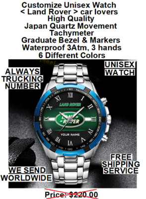 Customize Watch, Land Rover  car  lovers, High Quality, Japan Quartz Movement