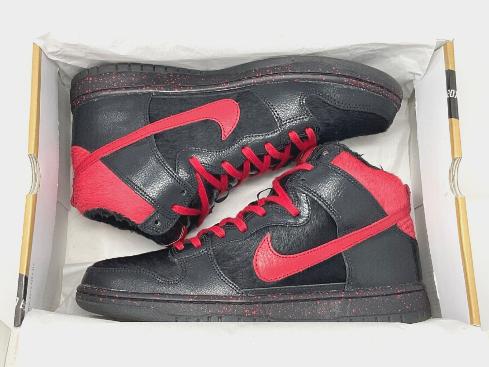 PONY Nike SB Dunk High Pro Prm KRAMPUS taglia 9 5 M OG TUTTE CON SCATOLA 554673 006 2012 Cliver