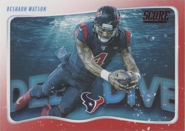 2020 Score - Deep Dive Deshaun Watson #DD-DW Red for sale online | eBay