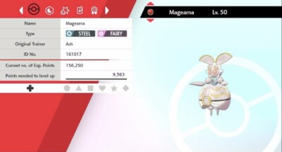 Pokemon Schwert & Schild 4IV Original Magearna Max EVs