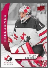 19/20 UD Team Canada Juniors Exclusives Taylor Gauthier /250 83