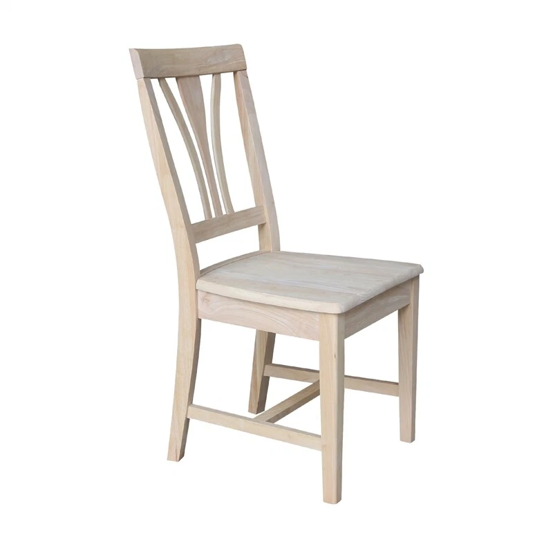 International Concepts Solid Wood Fanback Dining Chairs in