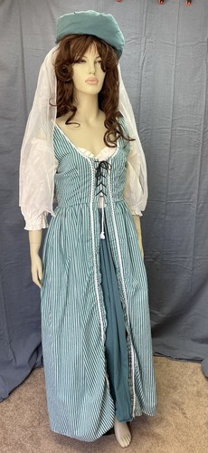Adult Lady's maid/shopkeeper costume "excellent condition"