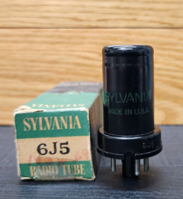 1- Sylvania 6J5 Vacuum Tube NOS/NIB Tested