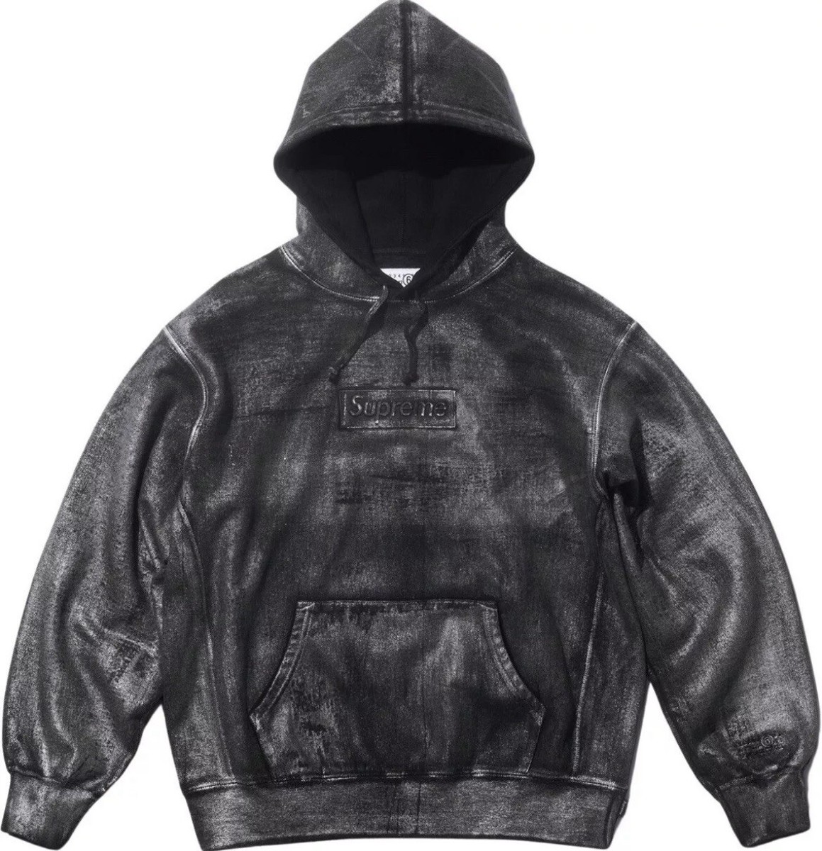 Supreme MM6 Maison Margiela Foil Box Logo Hoodie Black Size Supreme MM6 Maison Margiela Foil Box Logo Hoodie Black Size