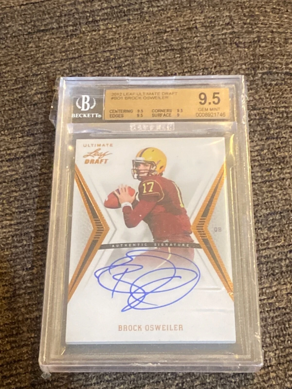 Brock Osweiler Leaf Ultimate Draft #BO1 Autograph