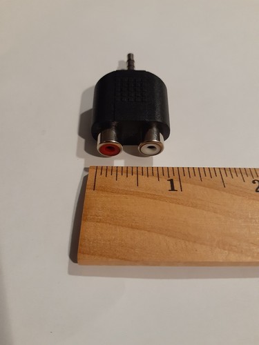 NEW 3.5mm Mini-Stereo Male to Dual RCA Female Speaker Adapter USA FAST SHIP - Picture 18 of 34