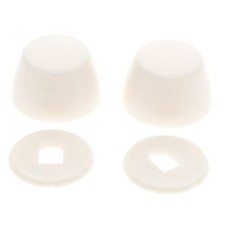 Briggs White Bolt Caps