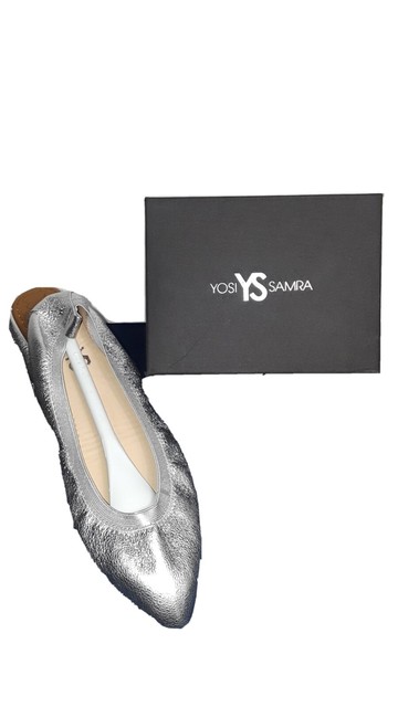 foldable leather ballet flats