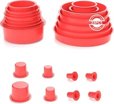 ANCEL Automotive Red Cap Plugs Kit 23 Piece Set Suitable for Smoke Leakage Test