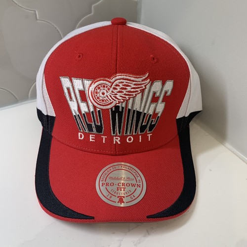 Detroit Red Wings Mitchell & Ness NHL Retrodome Red Adjustable Snapback Hat OSFM - 第 3/8 張圖片