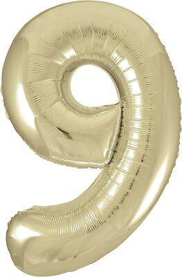 Gold Zahl Folienballon 34 Zoll