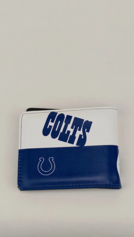 Лицензированный складной бумажник NFL полноцветный веганская кожа Indianapolis Colts - Изображение 2 из 4