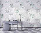 3D Watercolor Floral Leaf Pattern Wallpaper Wall Mural Peel and Stick Wallpaper