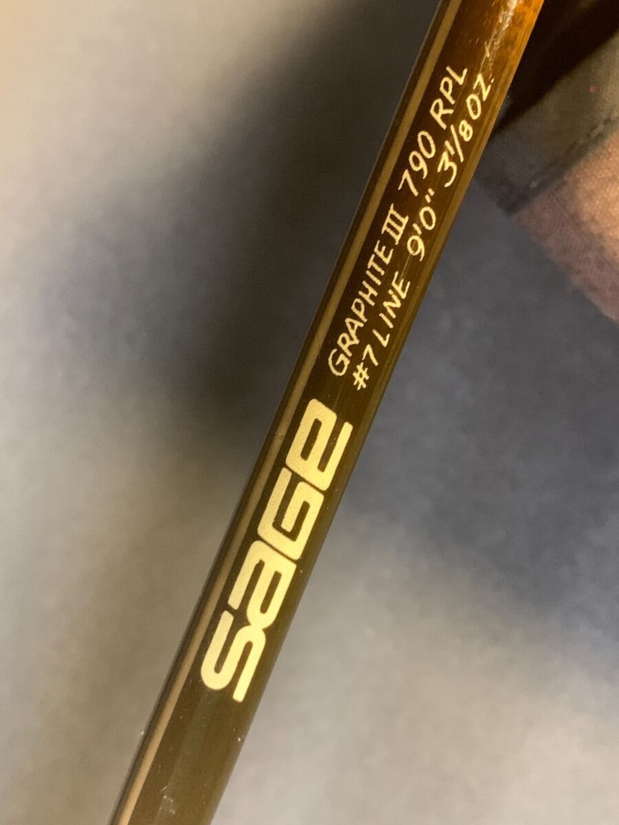 SAGE Model GFL 790 RPL 9ft 7wt 2pc Graphite3 Vintage SAGE Model GFL 790 RPL 9ft 7wt 2pc Graphite3 Vintage
